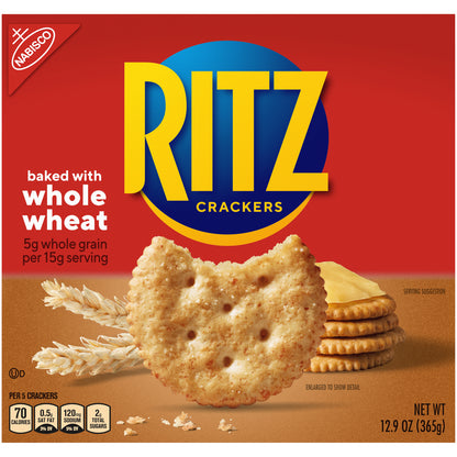 Nabisco Ritz Crackers Baked with Whole Wheat 12.9 oz. Box