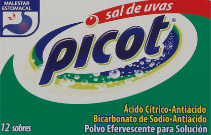 Picot Citric Acid Antacid Effervescent Powder 12 packets Box