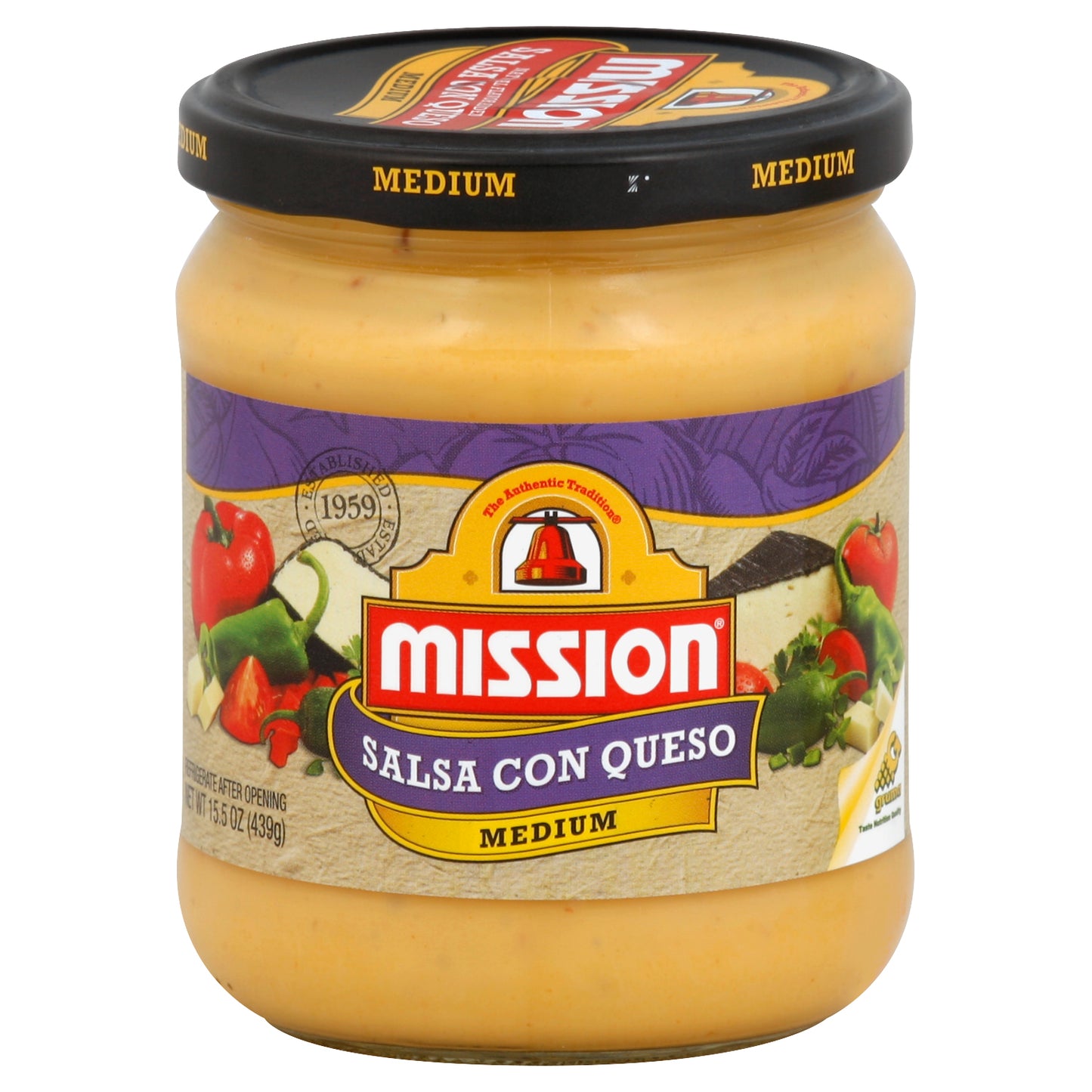 Mission Salsa Con Queso 15.5 oz