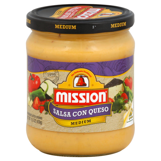 Mission Salsa Con Queso 15.5 oz