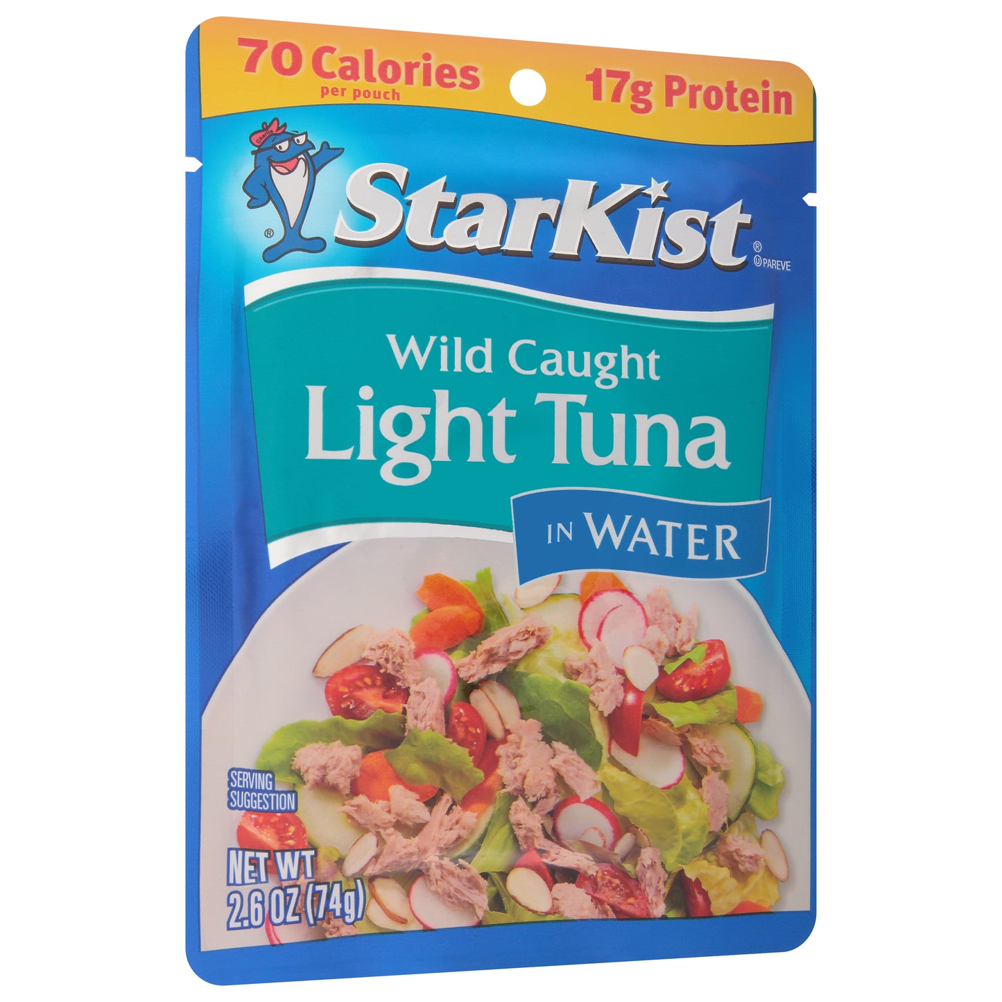 StarKist Wild Caught Light Tuna in Water 2.6 oz Pouch