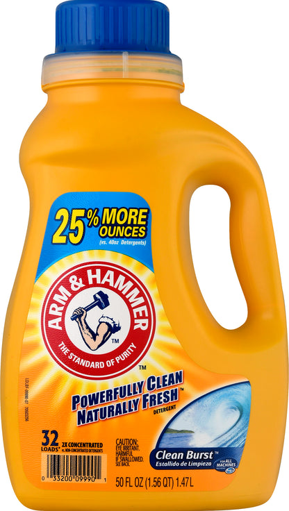 Arm & Hammer Clean Burst Detergent 50 oz