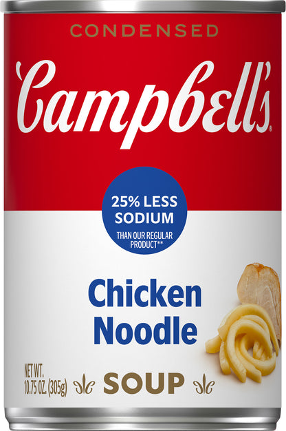Campbell's 25% Less Sodium Chicken Noodle Condensed Soup 10.75 oz