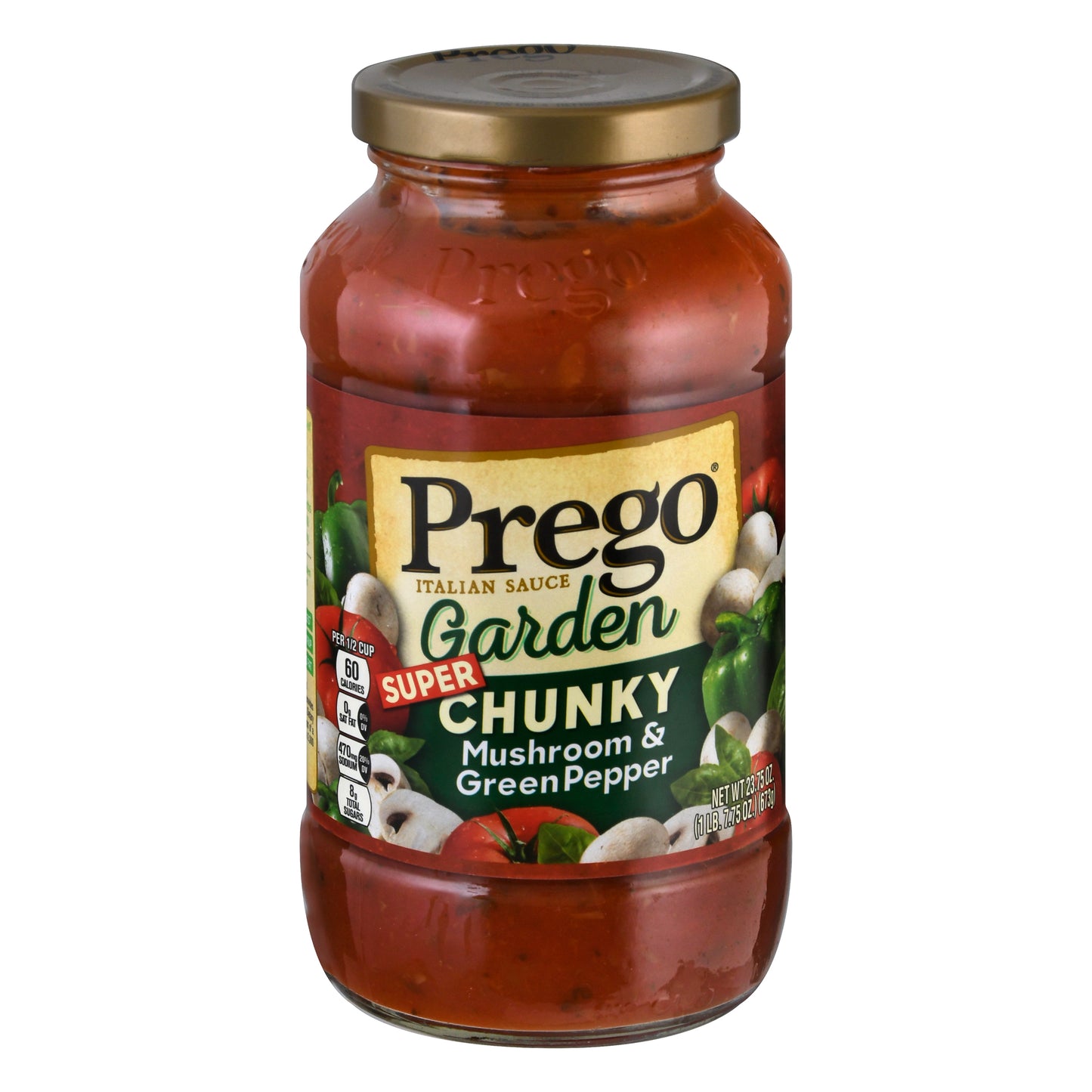 Prego Garden Super Chunky Mushroom & Green Pepper Italian Sauce 23.75 oz