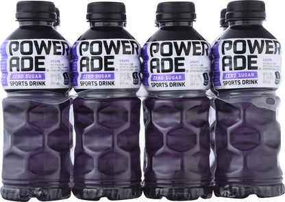 Powerade Zero Sugar Grape Sports Drink 8 ea