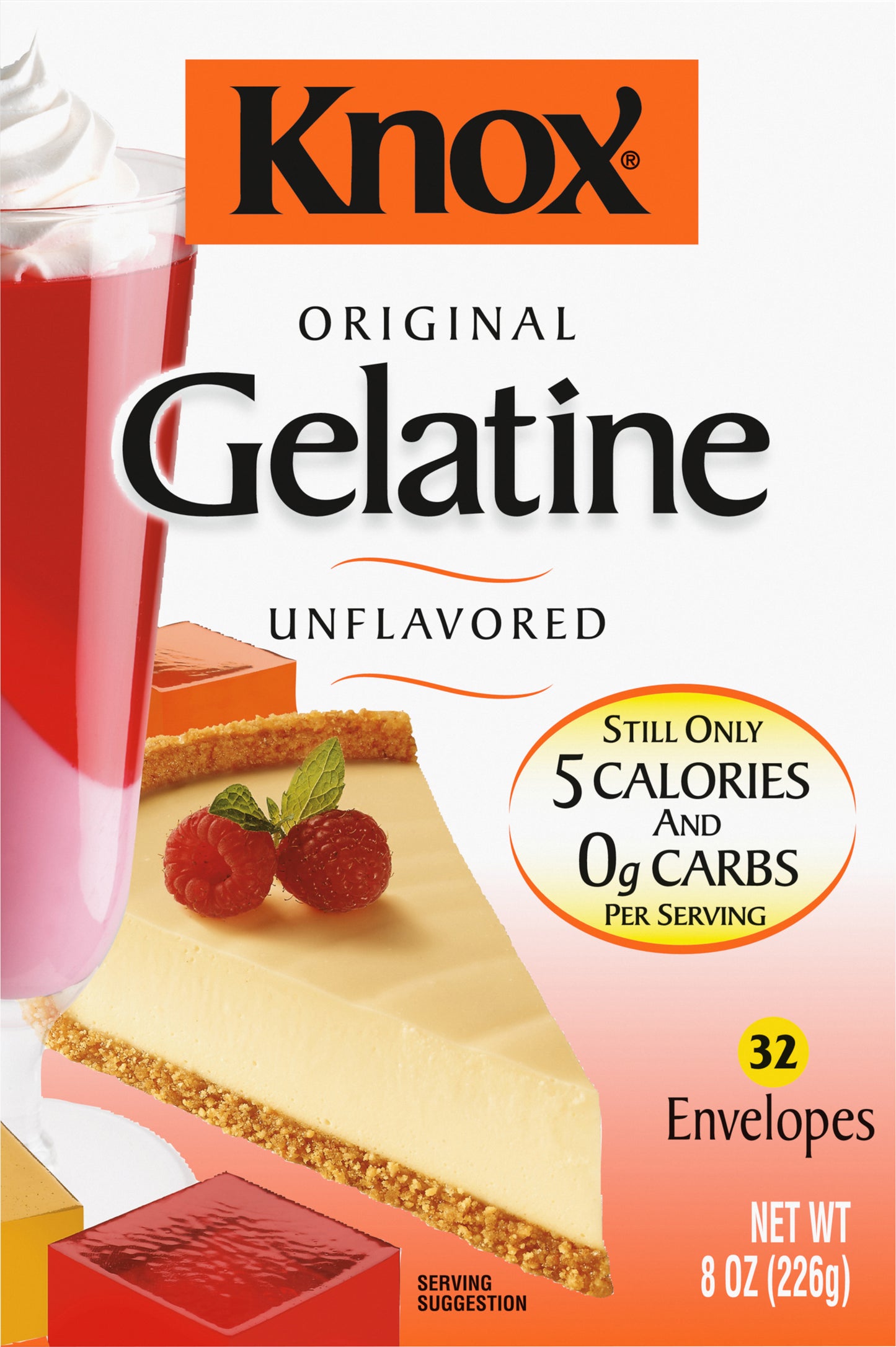 Knox Original Gelatine Unflavoured - Carton (41877-00001 - C3434396) 8 oz (226g) English