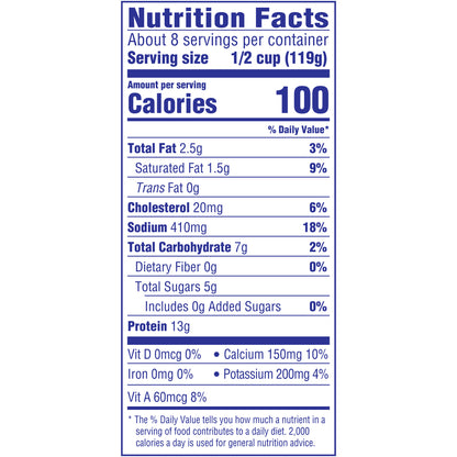 Knudsen Small Curd Low Fat 2% Milkfat Cottage Cheese 32 oz. Tub