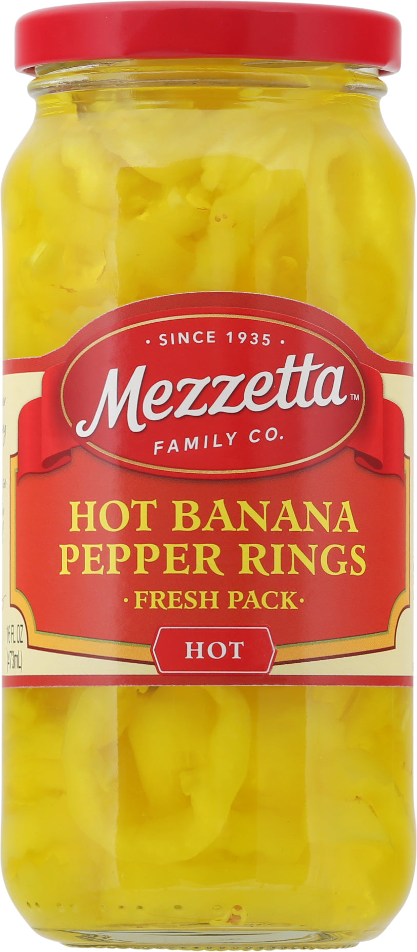 Mezzetta Fresh Pack Hot Banana Pepper Rings 16 fl oz