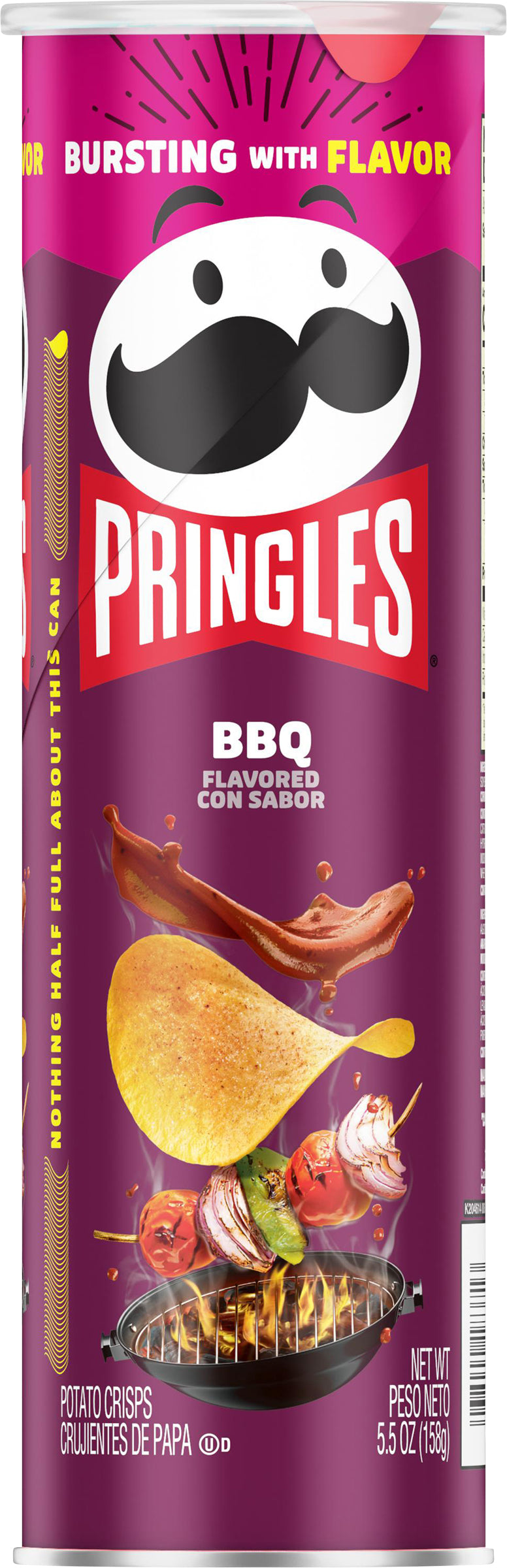 Pringles BBQ Flavored Potato Crisps 5.5 oz
