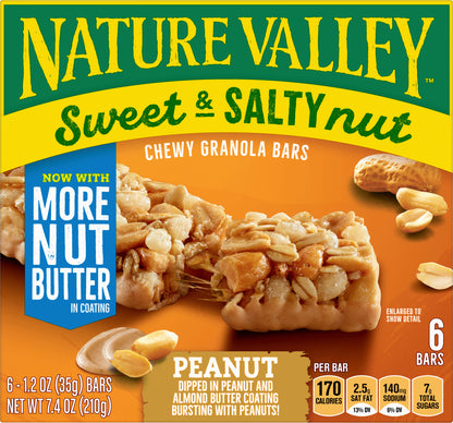 Nature Valley Sweet & Salty Nut Peanut Chewy Granola Bars 6 ea
