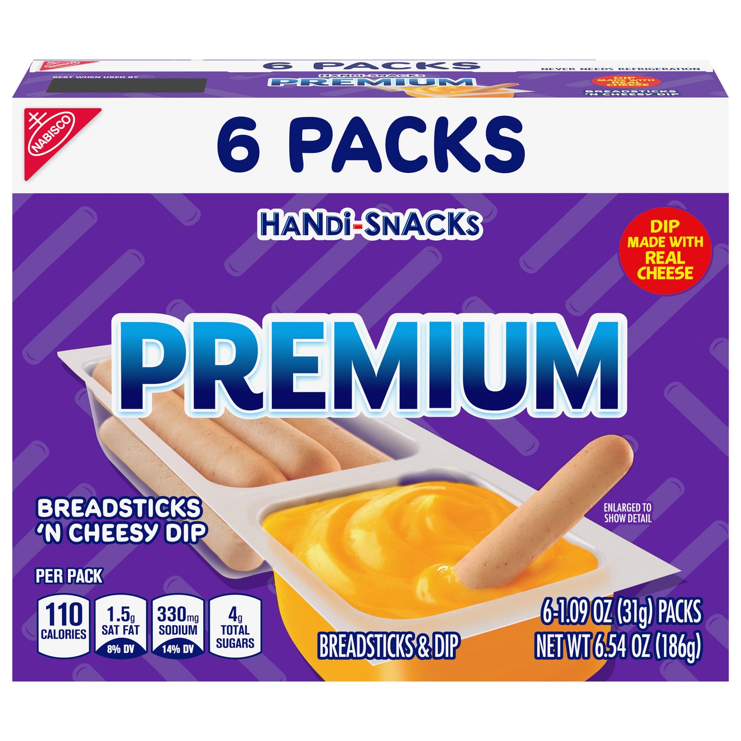 MONDELEZ GLOBAL LLC (SNACKS US) Handi-Snacks Premium Breadsticks ''N Cheesy Carton BE Update 601459