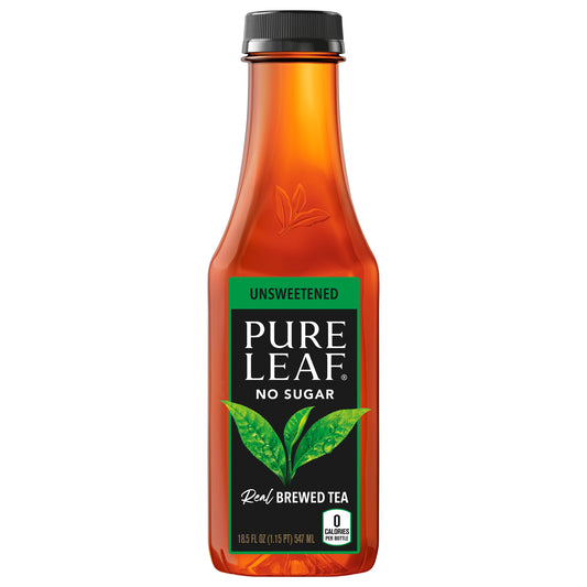 Pure Leaf Unsweetened Black Tea 18.5 fl oz Bottle