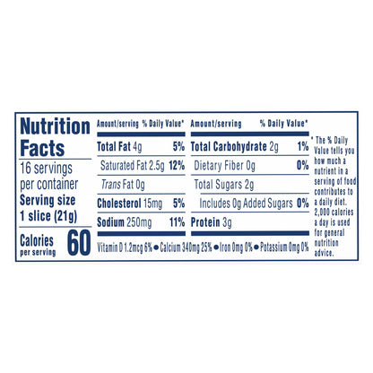 Kraft Singles American 16 Slices (60231-00001 - C34343777) 12 oz (340g)
