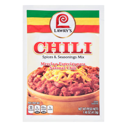 Lawry's® Chili Spice & Seasoning Mix 1.48 oz Packet