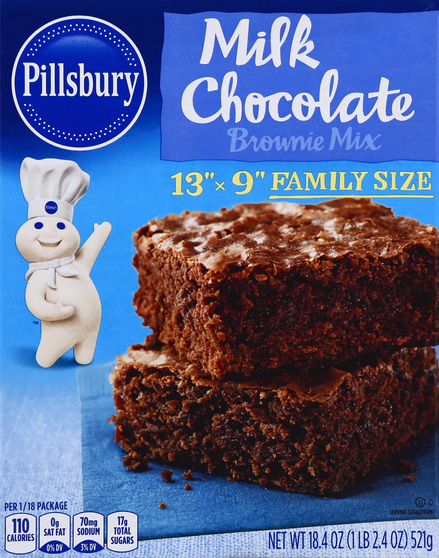 Pillsbury Family Size Milk Chocolate Brownie Mix 18.4 oz