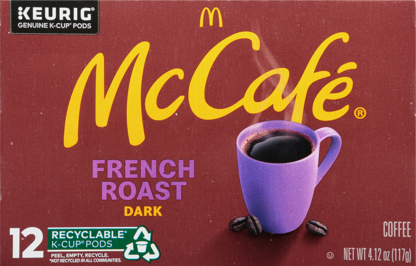 McCafe K-Cup Pods Dark French Roast Coffee 12 ea