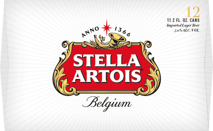 Stella Artois Imported Lager Beer 12 ea