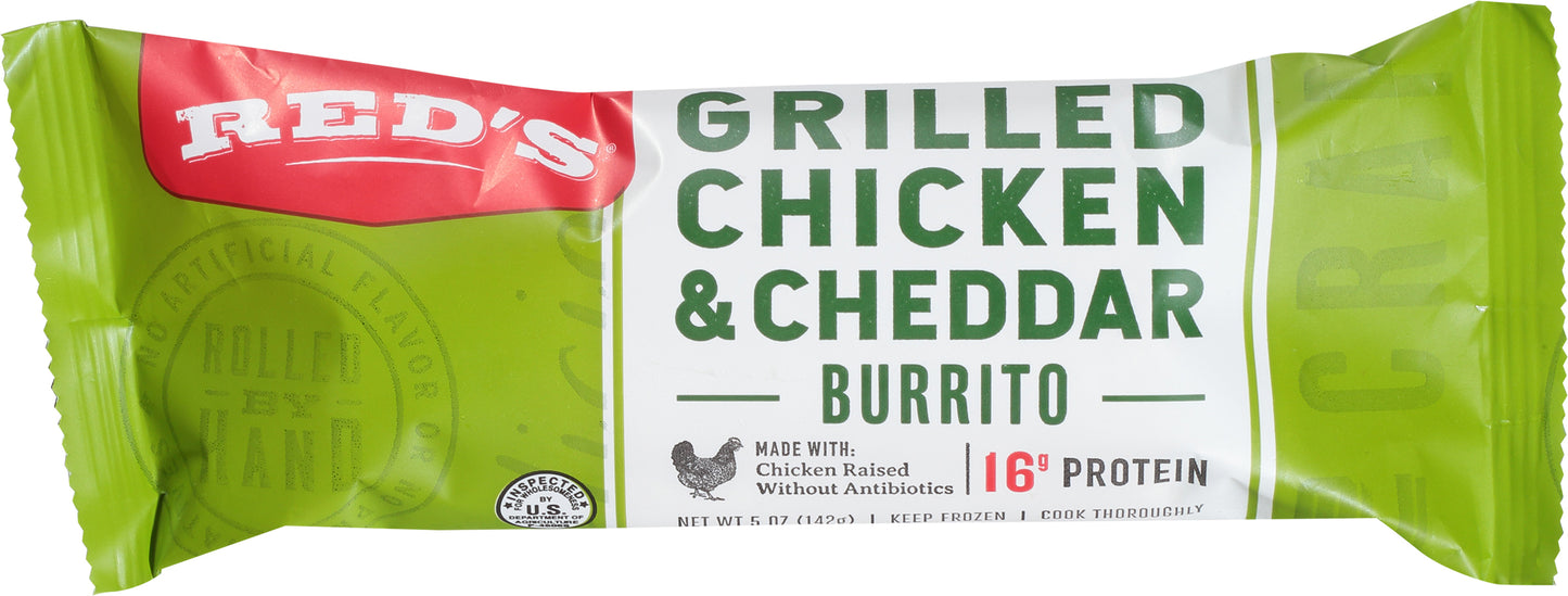 Reds Grilled Chicken & Cheddar Burrito 5 oz