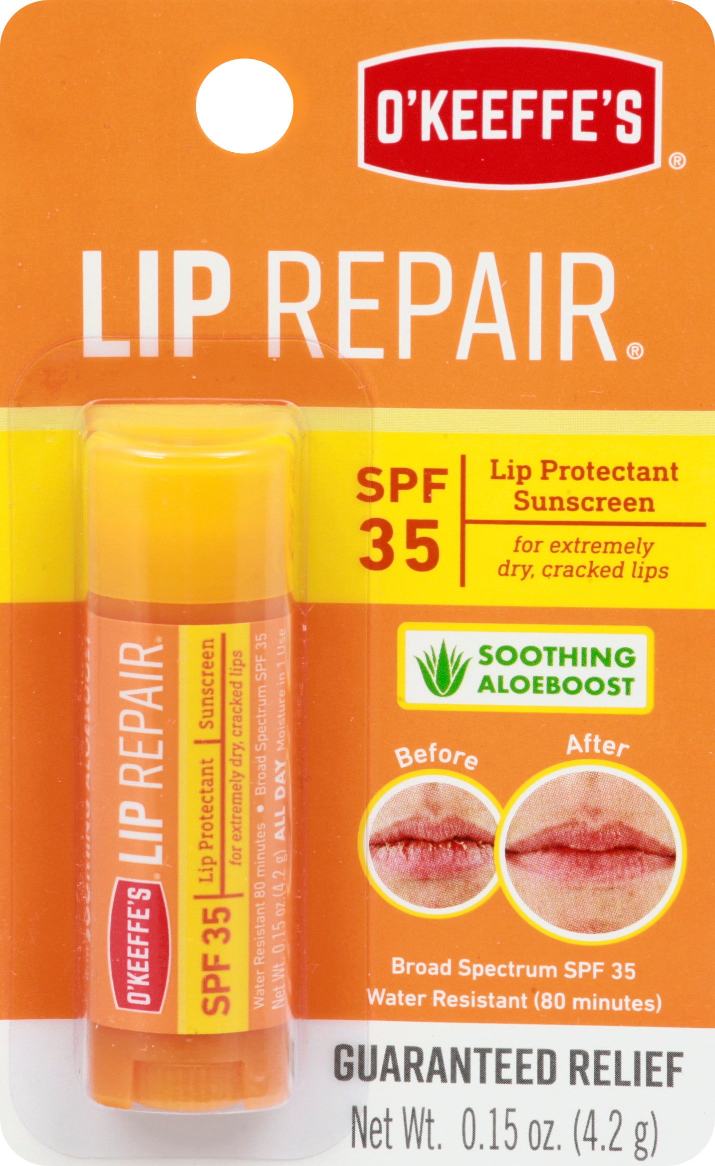 OKeeffes Lip Repair SPF 35 Lip Protectant Sunscreen 0.15 oz