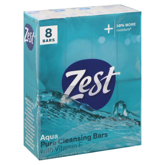 Zest Aqua Pure Cleansing Bars 8 - 4 oz Bars