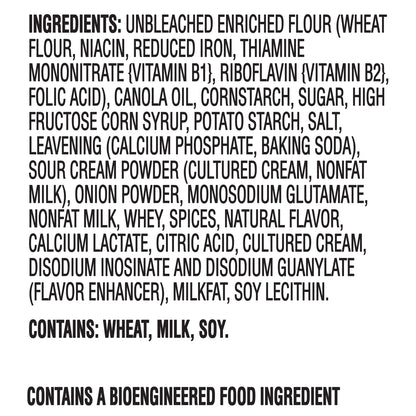 Nabisco Ritz Sour Cream & Onion Toasted Chips 11.4 oz. Bag