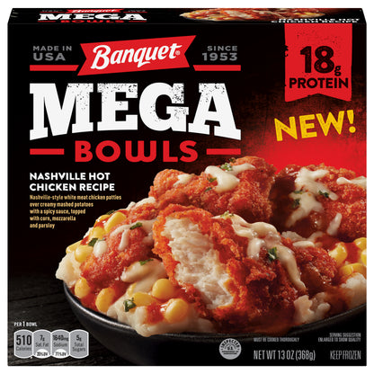 Banquet Mega Nashville Hot Chicken Recipe Bowls 13 oz