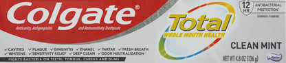 Colgate Total Paste Clean Mint Toothpaste 4.8 oz