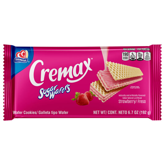 Gamesa Sugar Wafers Wafer Type Cookies Strawberry Flavored 6.7 Oz