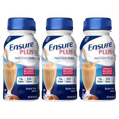 Ensure Plus Nutrition Shake Butter Pecan Ready-to-Drink 8 fl oz Bottles