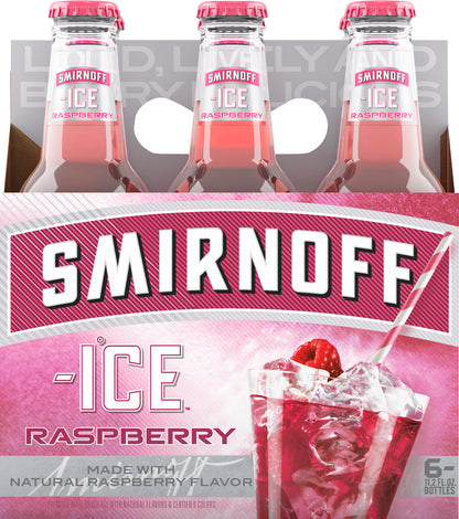Smirnoff Ice Raspberry Malt Beverage 6 ea