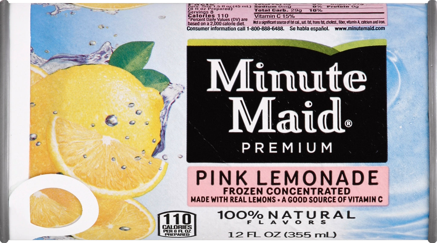 Minute Maid Pink Lemonade 12 oz
