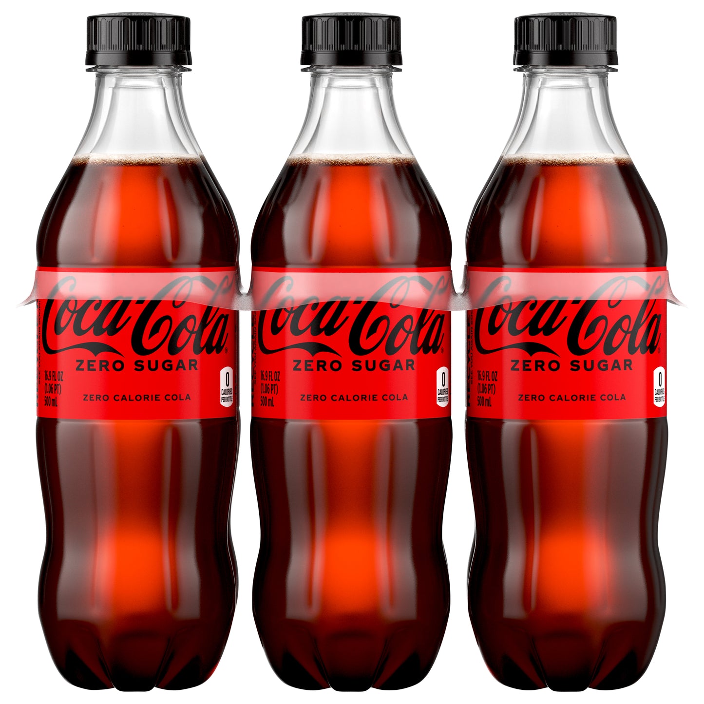 Coca-Cola 6 Pack Zero Sugar Soda 6 - 16.9 fl oz Bottles