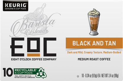 EOC Barista Blend 10 Pack K-Cup Pods Medium Roast Ground Black and Tan Coffee 10 ea