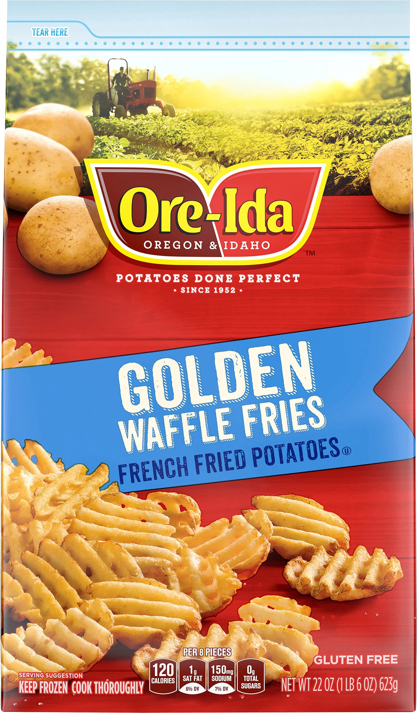 Ore-Ida Golden Waffle Fries, 22 oz Bag