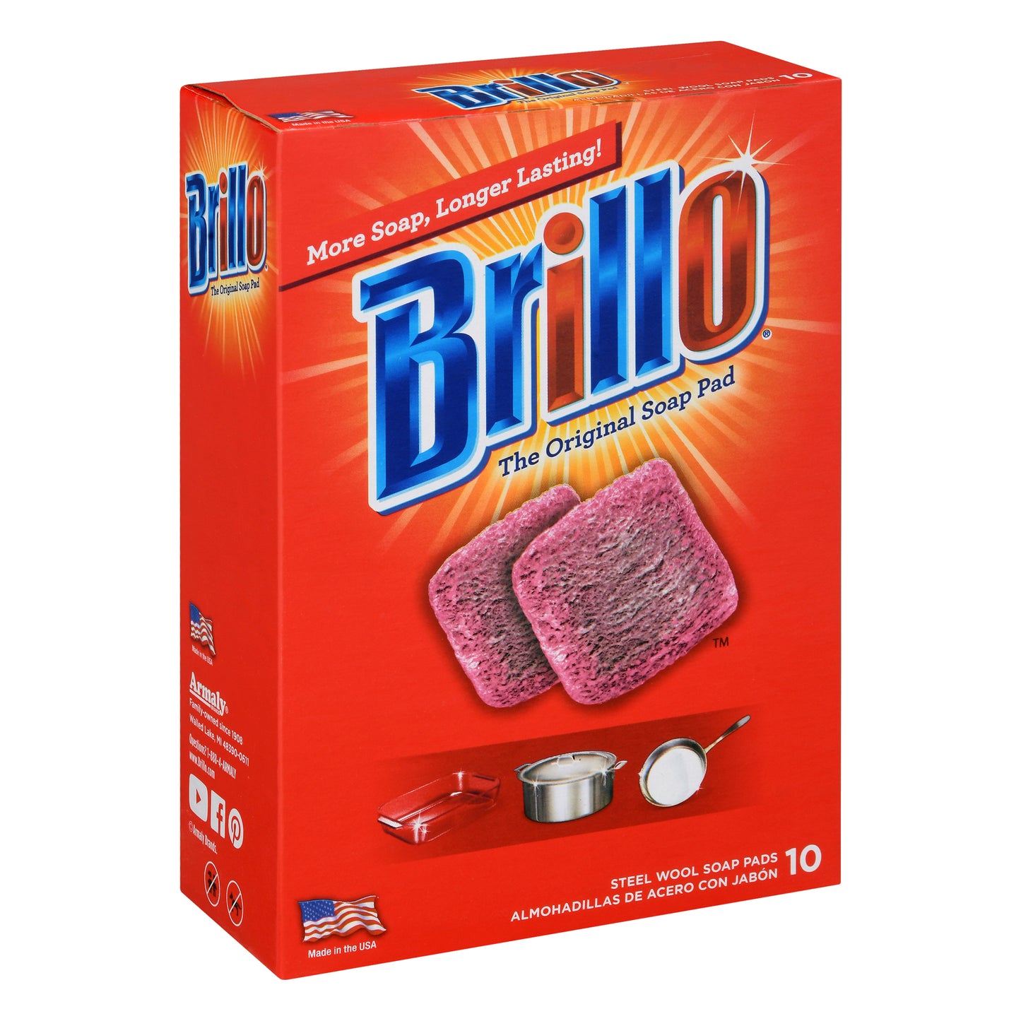 Brillo Steel Wool Soap Pads 10 ea
