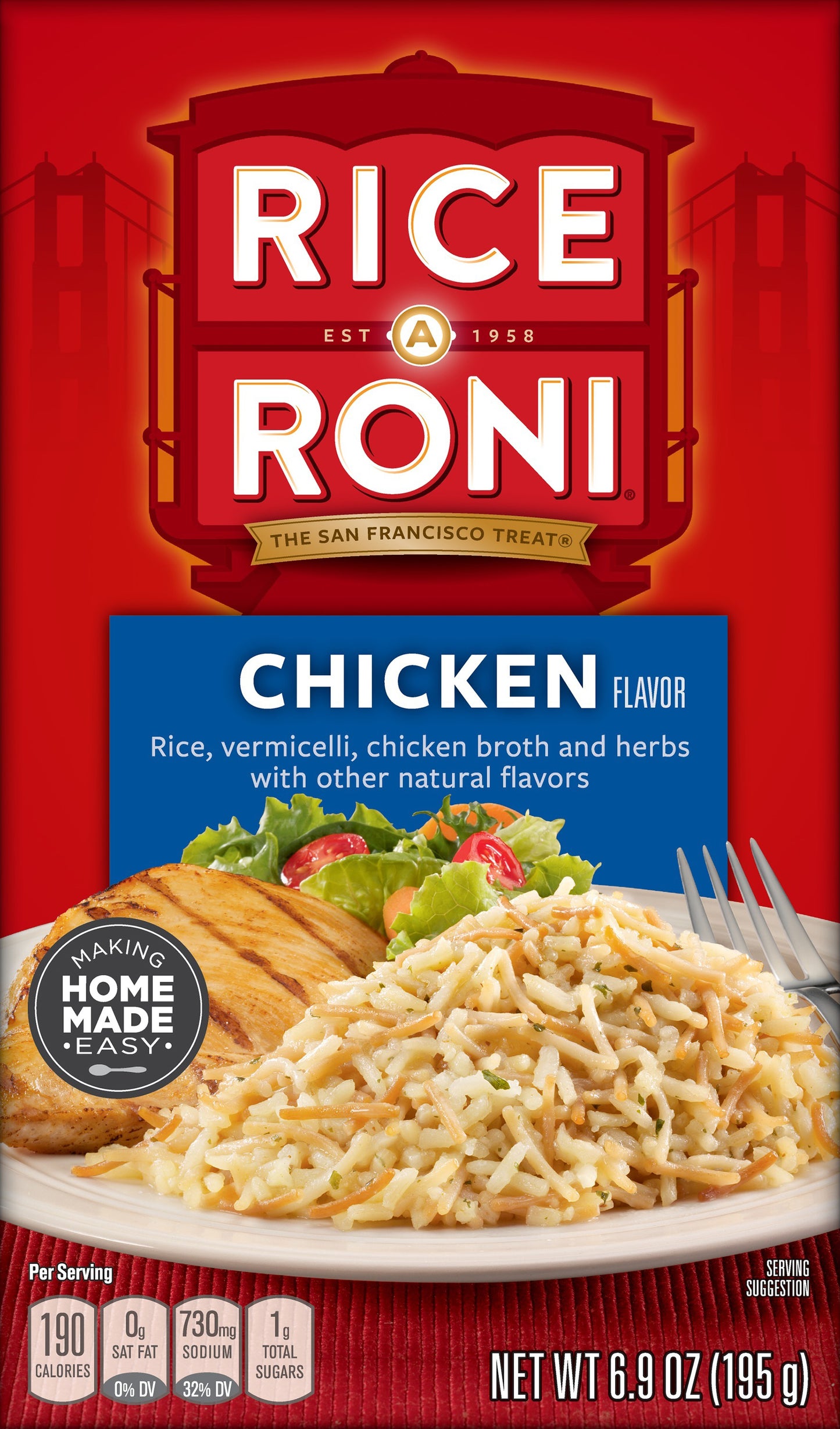 Rice A Roni Chicken Flavor Food Mix 6.9 oz
