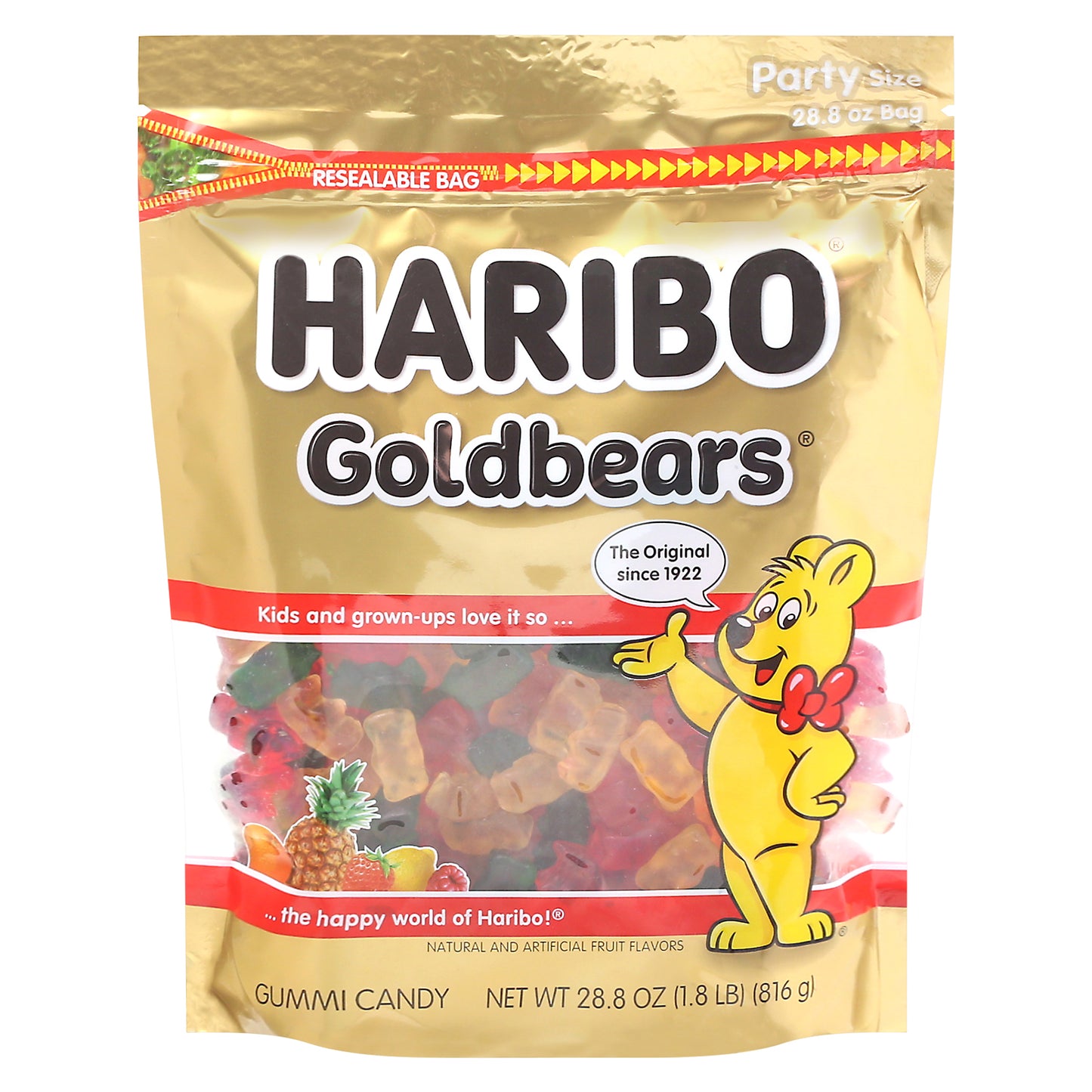 Haribo Party Size Goldbears Gummi Candy 28.8 oz