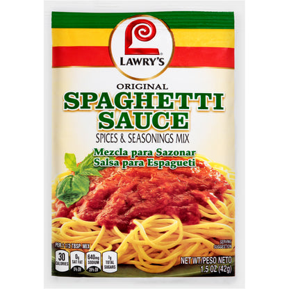 Lawry's® Original Spaghetti Sauce Spices & Seasonings Mix 1.5 oz. Packet