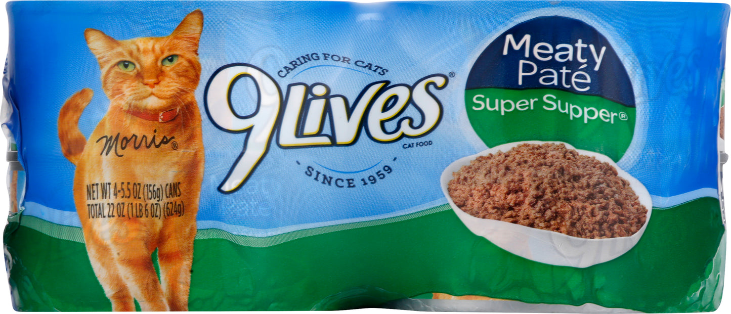 9 Lives Cat Food 4 ea