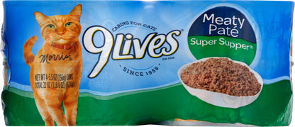 9 Lives Cat Food 4 ea