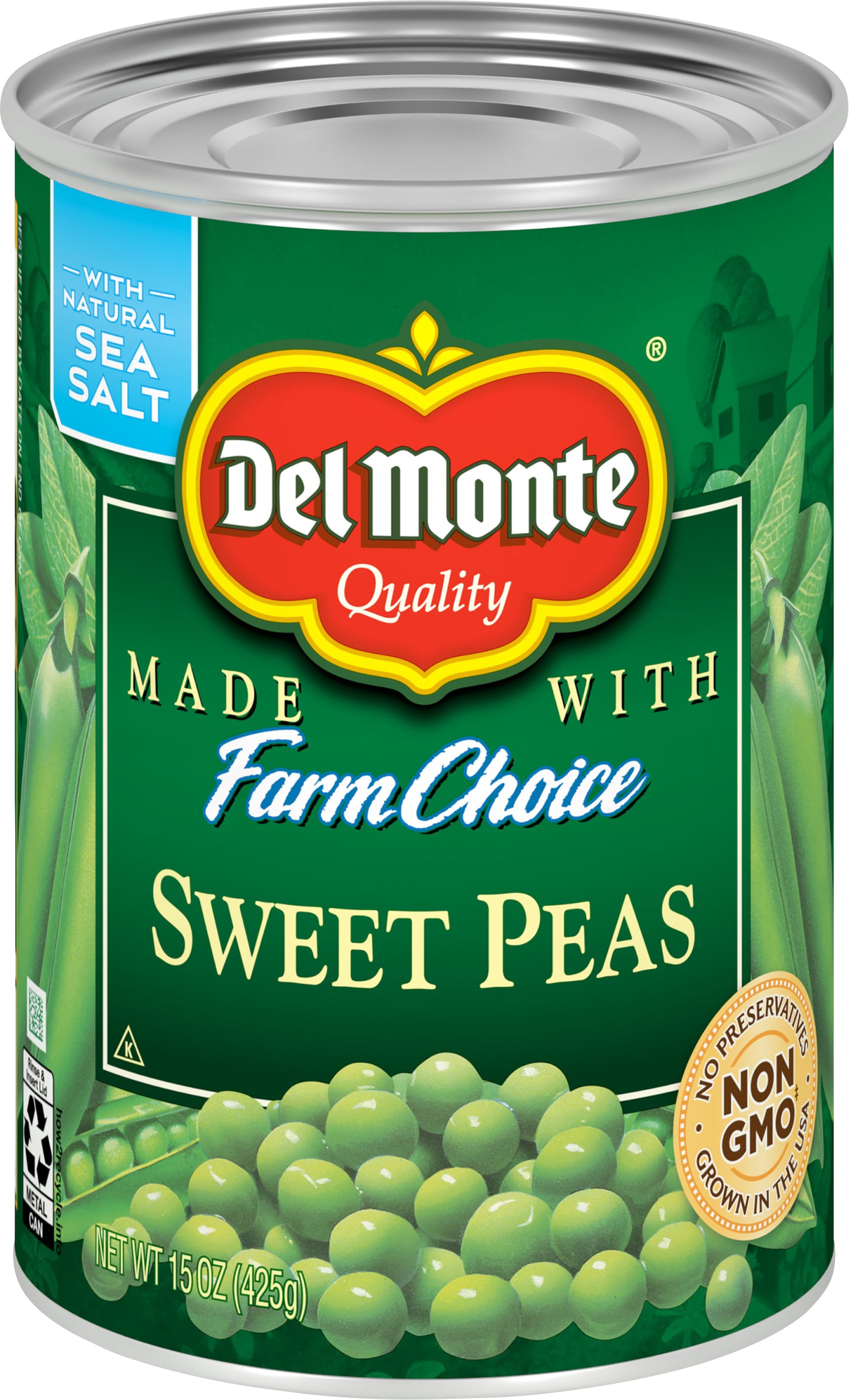 Del Monte Sweet Peas 15 oz Can