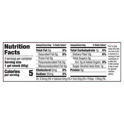Snack Pack Sugar Free 4 Pack Cherry Juicy Gels 4 ea