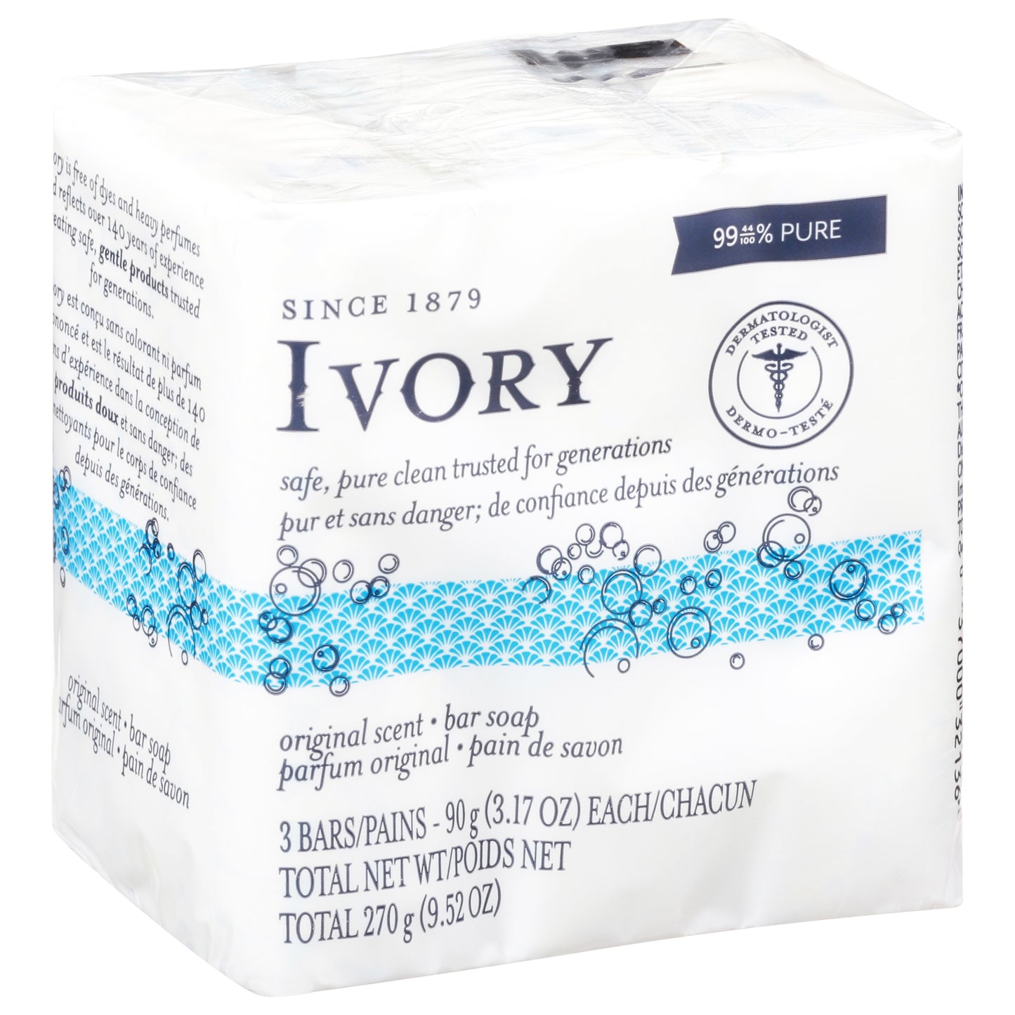Ivory Original Scent Bar Soap 3-90 g Bars
