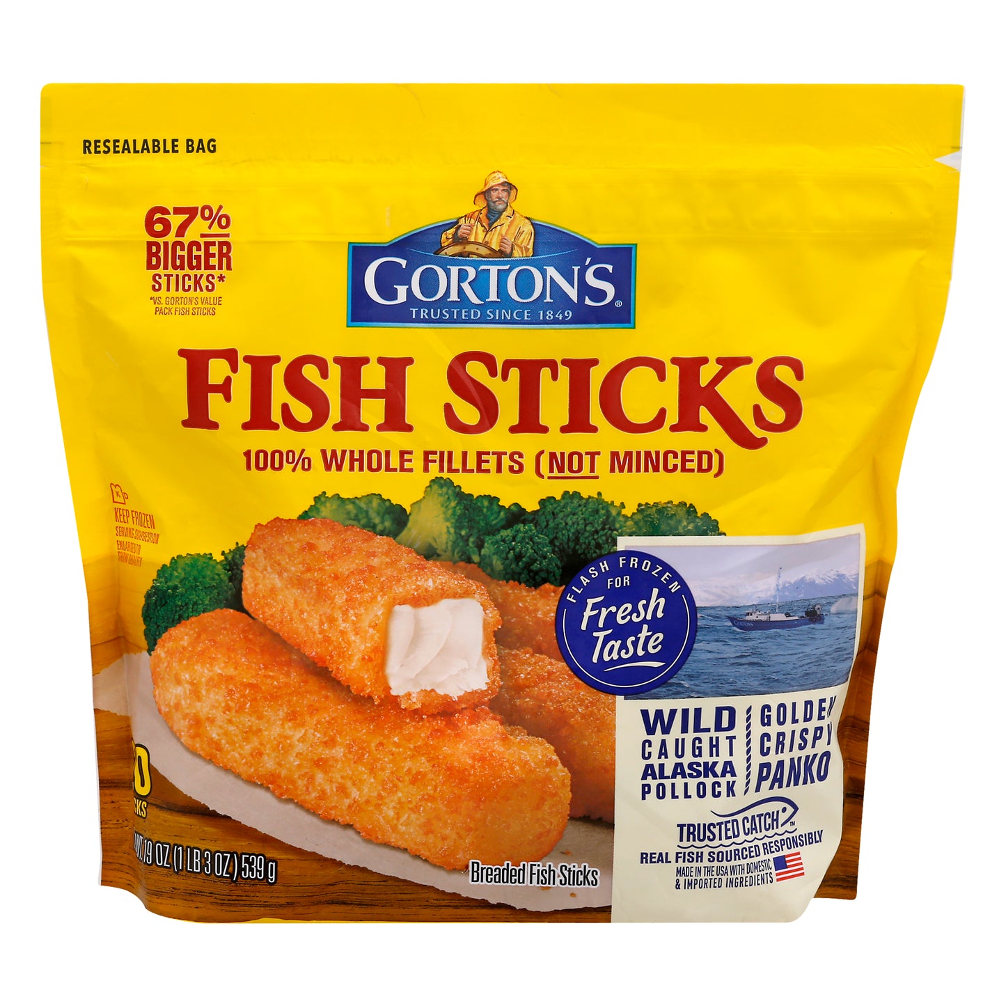Gorton's Breaded Fish Sticks 20 ea