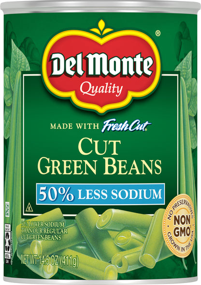 Del Monte Cut Green Beans 14.5 oz Can
