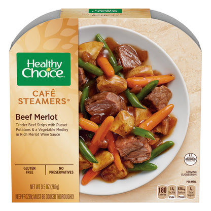 Healthy Choice Cafe Steamers Beef Merlot 9.5 oz