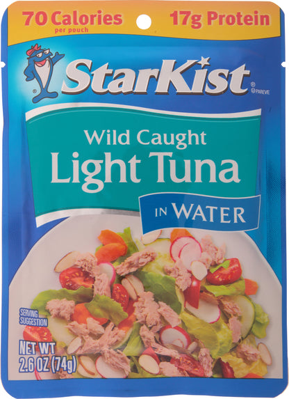 StarKist Wild Caught Light Tuna in Water 2.6 oz Pouch