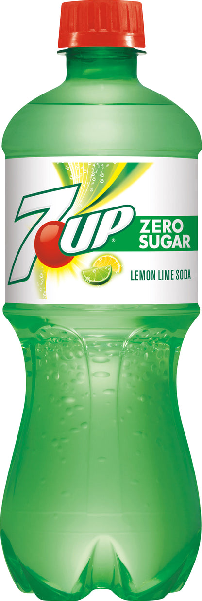 7-UP Zero Sugar Lemon Lime Soda 20 oz