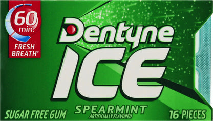 Dentyne Ice Sugar Free Spearmint Gum 16 ea