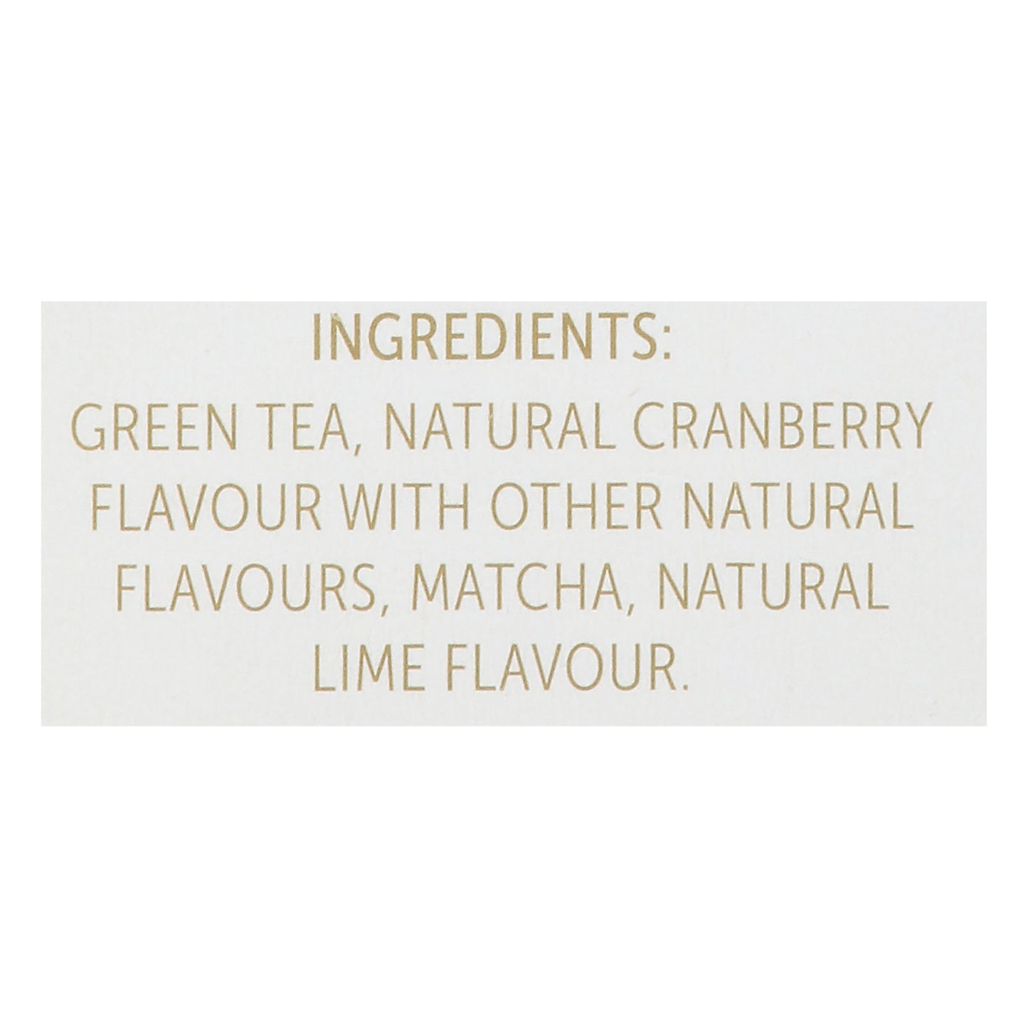Twinings Tea Bags Energize Matcha Cranberry & Lime Green Tea 18 ea
